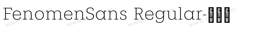 FenomenSans Regular字体转换